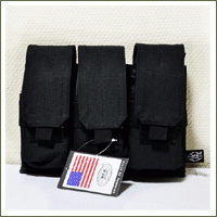 (MFH) Подсумок под магазины, MOLLE, тройной (Black)
