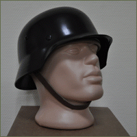 Немецкая каска М-35 Черная (Реплика)